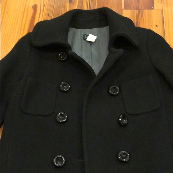 J. Crew Women’s pea coat - black - size 4 - Picture 2 of 8